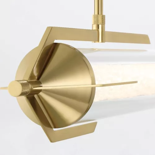 Lampa wyspowa Espada - Szczotkowane złoto