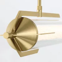 Lampa wyspowa Espada - Szczotkowane złoto