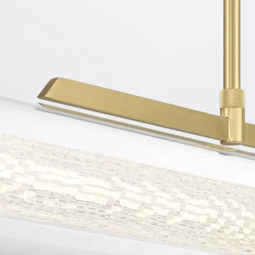 Lampa wyspowa Espada - Szczotkowane złoto