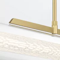 Lampa wyspowa Espada - Szczotkowane złoto