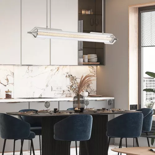 Lampa wyspowa Espada - Polerowany chrom