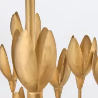 Lampa wyspowa Flora - 10 źródeł światła - Oksydowane złoto