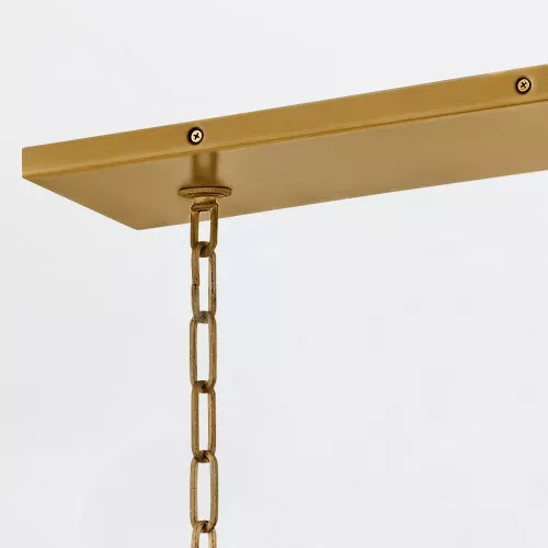 Lampa wyspowa Flora - 10 źródeł światła - Oksydowane złoto