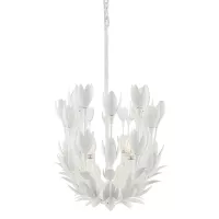 Lampa wyspowa Flora - 10 źródeł światła - Tynk strukturalny
