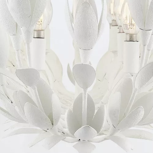 Lampa wyspowa Flora - 10 źródeł światła - Tynk strukturalny