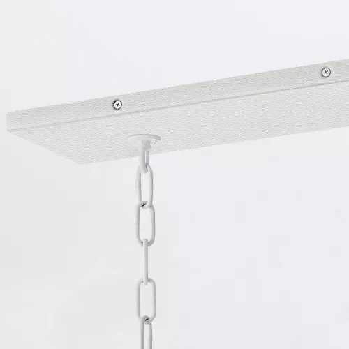Lampa wyspowa Flora - 10 źródeł światła - Tynk strukturalny
