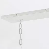 Lampa wyspowa Flora - 10 źródeł światła - Tynk strukturalny