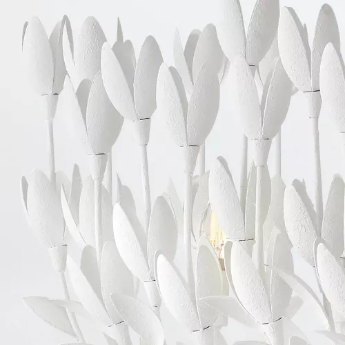 Lampa wyspowa Flora - 10 źródeł światła - Tynk strukturalny