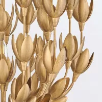 Lampa wisząca Flora - 3 źródła światła - Oksydowane złoto