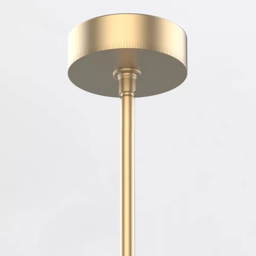 Duża lampa wisząca LED Floriana - Naturalny mosiądz
