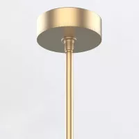 Duża lampa wisząca LED Floriana - Naturalny mosiądz