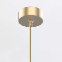 Mała lampa wisząca LED Floriana - Naturalny mosiądz
