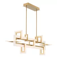 Średnia lampa wyspowa Inizio - Szczotkowane złoto