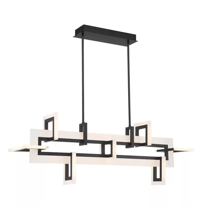 Średnia lampa wyspowa Inizio - Matowa czerń