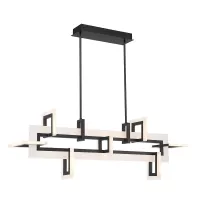 Średnia lampa wyspowa Inizio - Matowa czerń