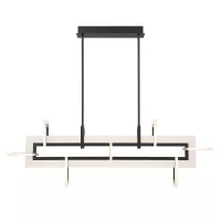 Średnia lampa wyspowa Inizio - Matowa czerń