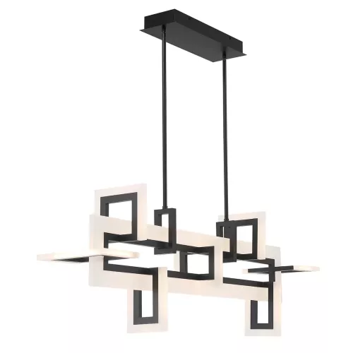 Średnia lampa wyspowa Inizio - Matowa czerń