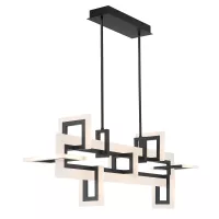 Średnia lampa wyspowa Inizio - Matowa czerń