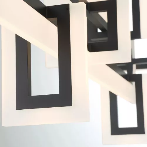 Średnia lampa wyspowa Inizio - Matowa czerń
