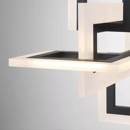 Średnia lampa wyspowa Inizio - Matowa czerń