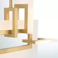 Mała lampa wyspowa Inizio - Szczotkowane złoto