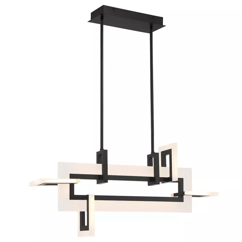 Mała lampa wyspowa Inizio - Matowa czerń