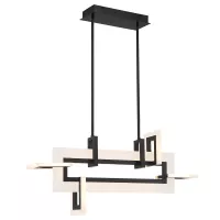 Mała lampa wyspowa Inizio - Matowa czerń