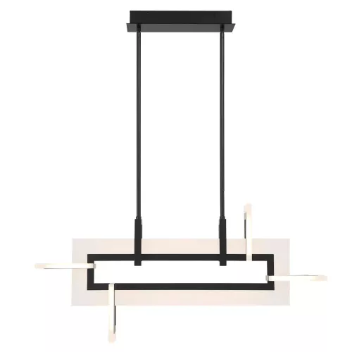 Mała lampa wyspowa Inizio - Matowa czerń