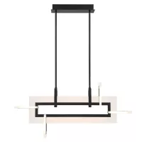 Mała lampa wyspowa Inizio - Matowa czerń