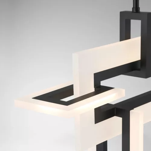 Mała lampa wyspowa Inizio - Matowa czerń