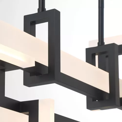 Mała lampa wyspowa Inizio - Matowa czerń