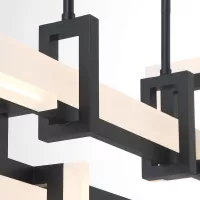Mała lampa wyspowa Inizio - Matowa czerń