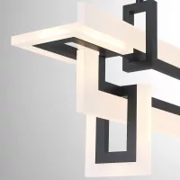 Mała lampa wyspowa Inizio - Matowa czerń