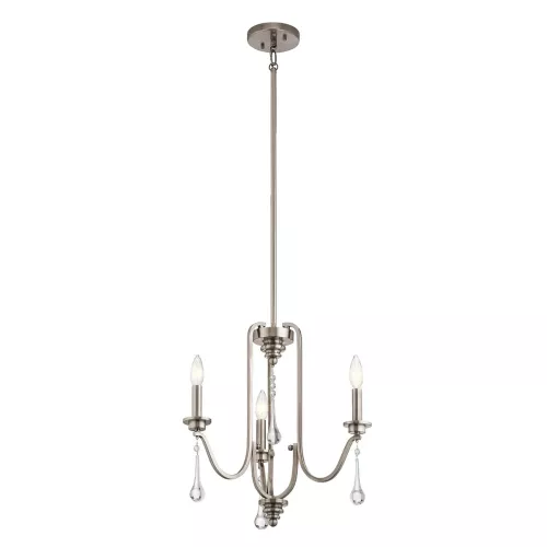 Żyrandol Karlee - 3 źródła światła - Klasyczny pewter