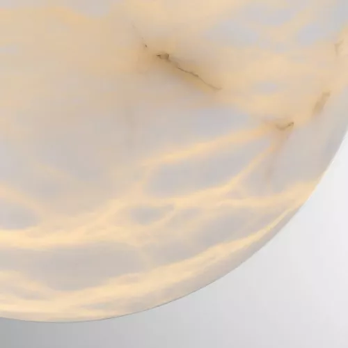 Średnia lampa wisząca Kepler - 1 źródło światła - Szczotkowane złoto