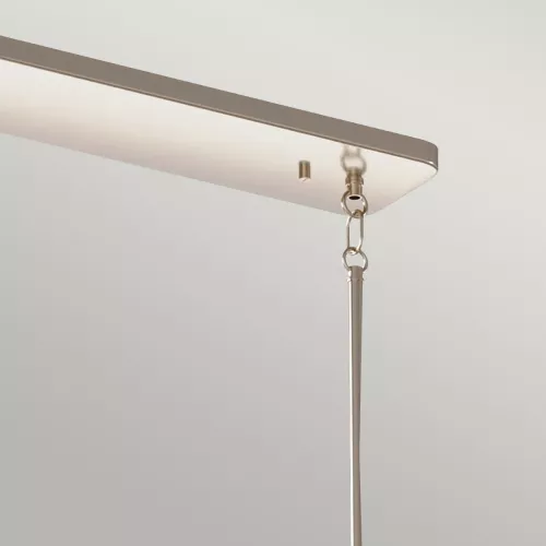 Lampa wyspowa Kimrose - 10 źródeł światła - Polerowany nikiel