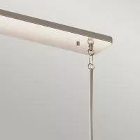 Lampa wyspowa Kimrose - 10 źródeł światła - Polerowany nikiel