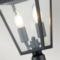 Latarnia słupkowa Alford Place - 2 źródła światła - Muzealna czerń