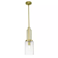 Lampa wisząca Kimrose - 1 źródło światła - Szczotkowany naturalny mosiądz