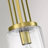 Lampa wisząca Kimrose - 1 źródło światła - Szczotkowany naturalny mosiądz
