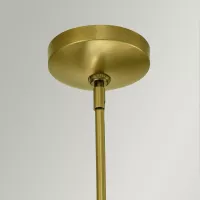 Lampa wisząca Kimrose - 1 źródło światła - Szczotkowany naturalny mosiądz