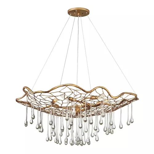 Lampa wisząca Laguna - 6 źródeł światła - Oksydowane złoto
