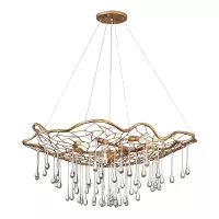 Lampa wisząca Laguna - 6 źródeł światła - Oksydowane złoto