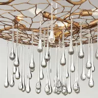 Lampa wisząca Laguna - 6 źródeł światła - Oksydowane złoto