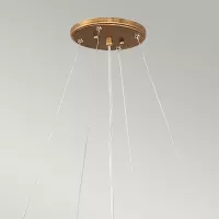 Lampa wisząca Laguna - 8 źródeł światła - Oksydowane złoto