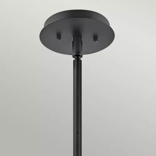Lampa wisząca / półplafon Lotus - 1 źródło światła - Czarny