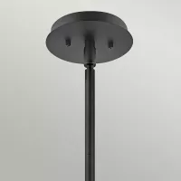 Lampa wisząca / półplafon Lotus - 1 źródło światła - Czarny