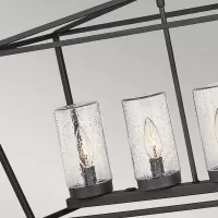 Lampa wyspowa Alford Place - 6 źródeł światła - Muzealna czerń