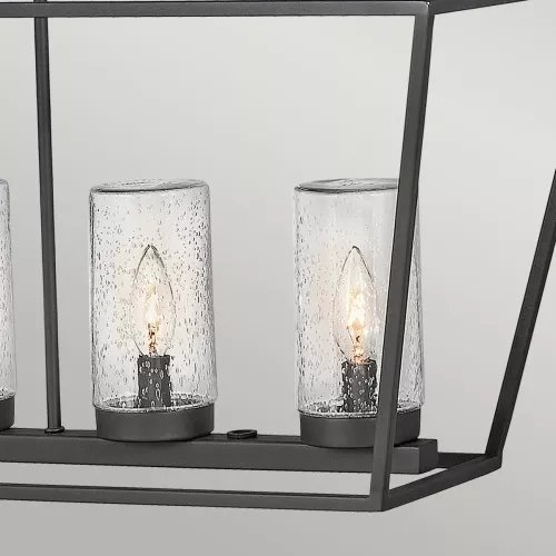 Lampa wyspowa Alford Place - 6 źródeł światła - Muzealna czerń