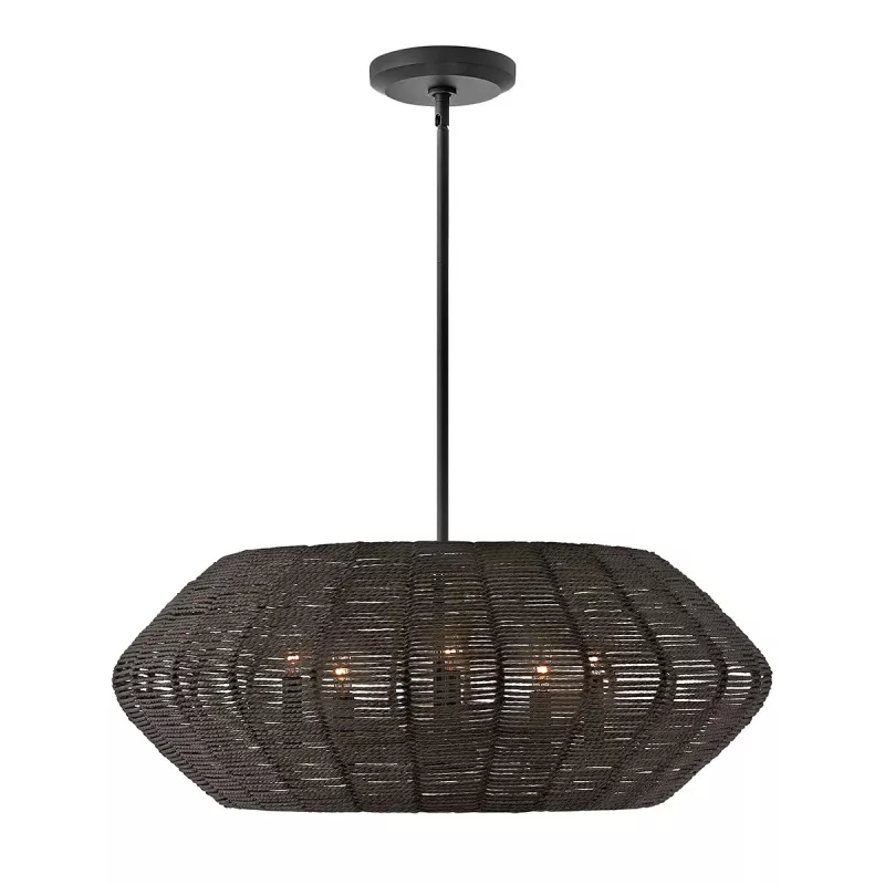 Lampa wisząca Luca - 5 źródeł światła - Czarny